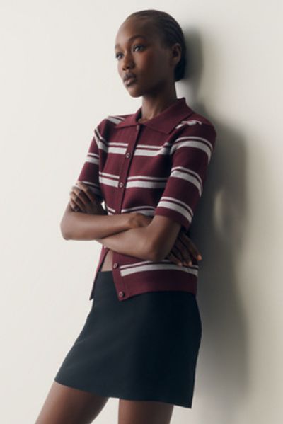 Maeve Cotton Polo Sweater