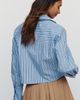 Maeve Cotton Poplin Blend Cropped Henley Top - 4