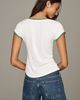 Maeve Cotton V-Neck Tee - 4