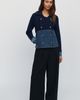Maeve Cotton Wool Blend Denim Cardigan - 3