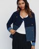 Maeve Cotton Wool Blend Denim Cardigan - 5