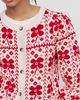 Maeve Cotton Wool Cropped Puff-Sleeve Cardigan - 2