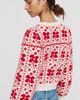 Maeve Cotton Wool Cropped Puff-Sleeve Cardigan - 4