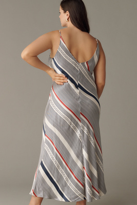 Maeve - Cowl-Neck Slip Midi Dress