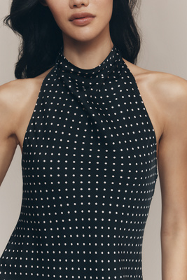 zebra print halter neck dress Zebra Print Halterneck Anna Midi Dress