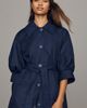 Maeve Crop-Sleeve Trench Coat Jacket - 2