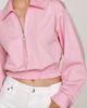 Maeve Cropped Collared Shirt Top - 3