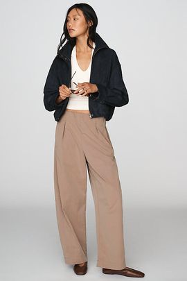 Maeve Curved Khaki Pants