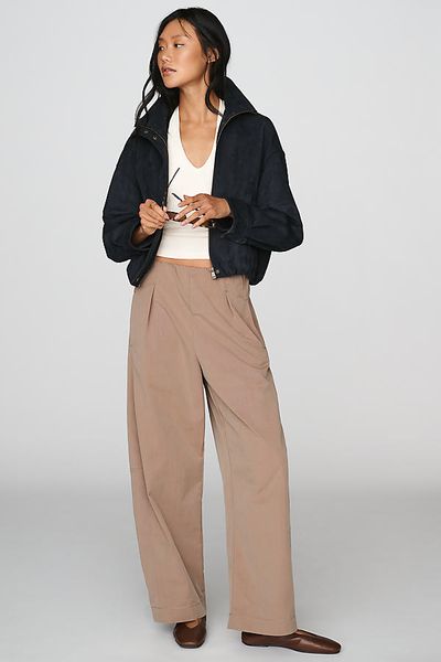 Maeve Curved Khaki Pants