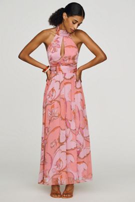 Maeve Cutout Halter Maxi Dress