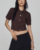 Maeve Dame Puff-Sleeve Denim Jacket - 1