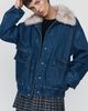 Maeve Denim Faux-Fur Collar Barn Jacket - 1