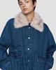 Maeve Denim Faux-Fur Collar Barn Jacket - 5