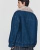 Maeve Denim Faux-Fur Collar Barn Jacket - 6