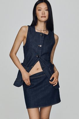 Maeve Denim Mini Skirt