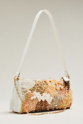 Maeve East-West Beaded Shoulder Bag