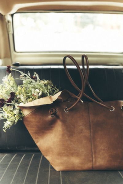 Maeve Embossed Croc Tote Bag
