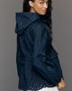 Maeve Embroidered Hooded Denim Jacket - 4