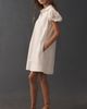 Maeve Embroidered Puff-Sleeve Mini Shirt Dress - 1