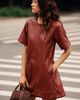 Maeve Emmy Faux-Leather Mini Dress - 4