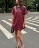 Maeve Emmy Faux-Leather Mini Dress - 5