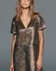Maeve Emmy Metallic Mini Swing Dress - 1