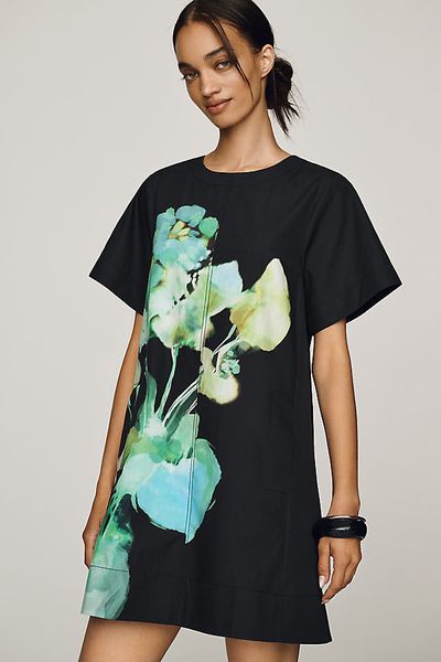 Maeve Emmy Short Sleeve Swing Mini Dress