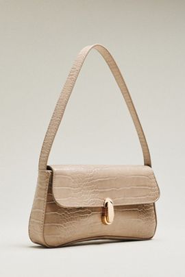 Maeve Faux-Leather Croc Purse