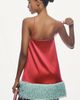 Maeve Faux Feather Hem Shift Dress - 3