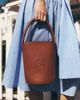 Maeve Faux Leather Bucket Bag - 1