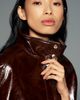 Maeve Faux Leather Capelet Jacket - 2