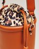 Maeve Faux Leather Cinched Bucket Bag - 3