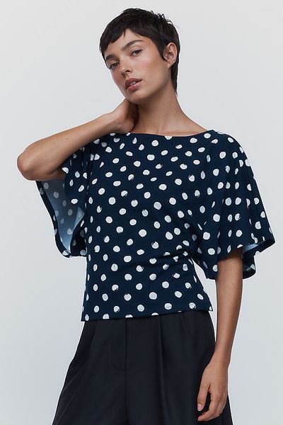 Maeve Flutter-Sleeve Top