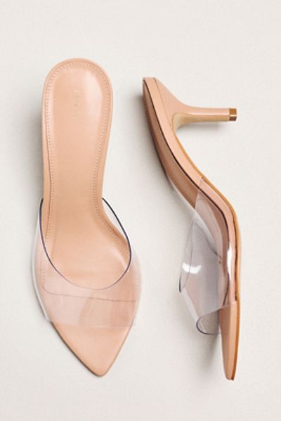 Maeve Gianna PVC Pointed-Toe Mule Heels