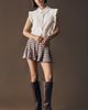 Maeve Godet Plaid Skirty Shorts - 3