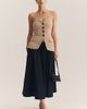 Maeve Hallie 100% Cotton Pull-On Midi Skirt - 1