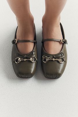 Maeve Horsebit Mule Ballet Flats