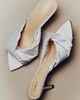 Maeve Ilora Satin Twist Mule Heels - 1