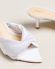 Maeve Ilora Satin Twist Mule Heels - 4