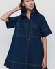 Maeve Jeannie Denim Mini Dress - 1