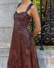 Maeve Jocelyn Faux Leather Cutwork Midi Dress - 2