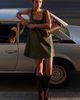 Maeve Keiko Faux Leather Mini Swing Dress - 1