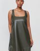 Maeve Keiko Faux Leather Mini Swing Dress - 5