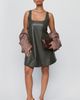 Maeve Keiko Faux Leather Mini Swing Dress - 6