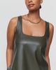 Maeve Keiko Faux Leather Mini Swing Dress - 7
