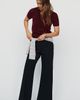 Maeve Knit Cropped Wide-Leg Pants - 1