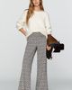 Maeve Knit Plaid Trousers Pants - 1