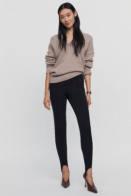 Maeve Knit Stirrup Trousers Pants