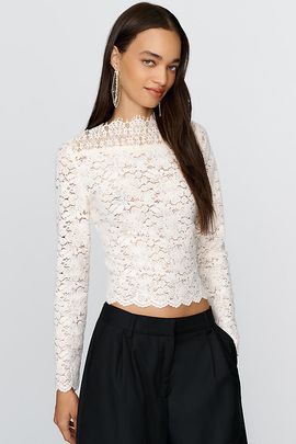 Maeve Lace Boatneck Top