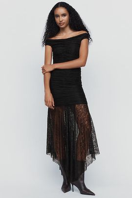 Maeve Lace Knit Midi Dress